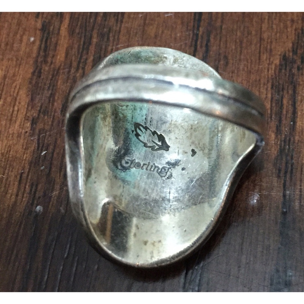 Navajo sterling and turquoise ring - Picture 4 of 5